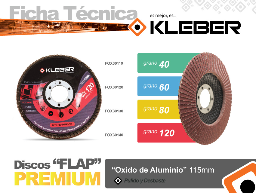 DISCO FLAP OXIDO DE ALUMI