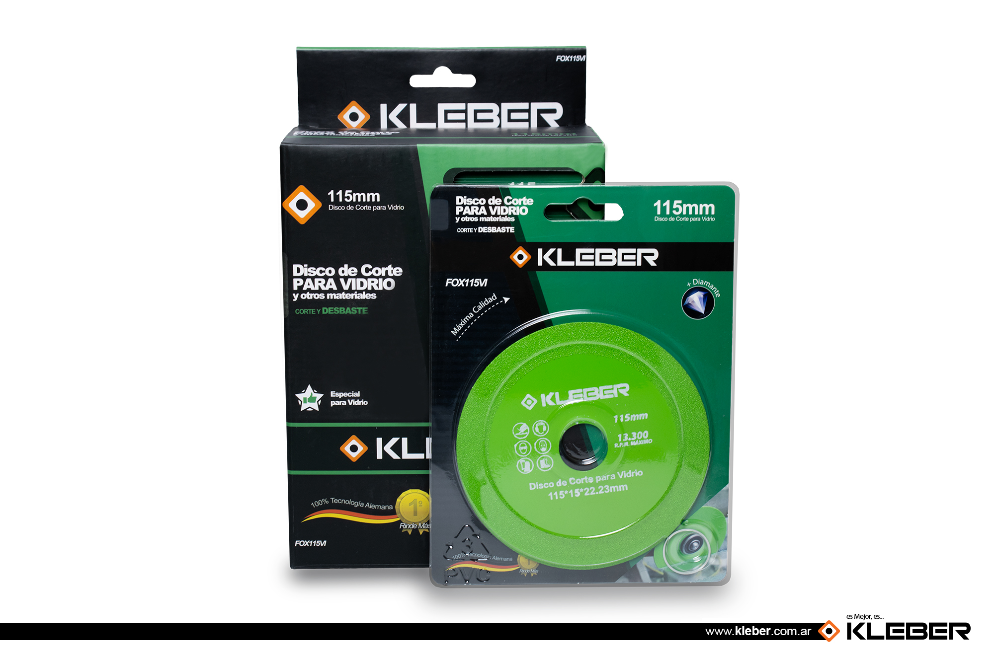 DISCO DIAMANTADO PARA VIDRIO 115 MM